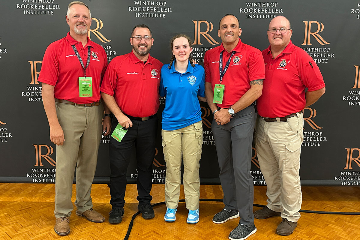2024 Youth Leadership Program Recipient Kelsey Hancock with ARFBINAA Executive Board