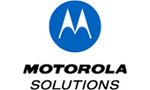 MOTOROLA SOLUTIONS LOGO - BLUE CIRCLE WITH A WHITE STYLIZED M IN THE CENTER.